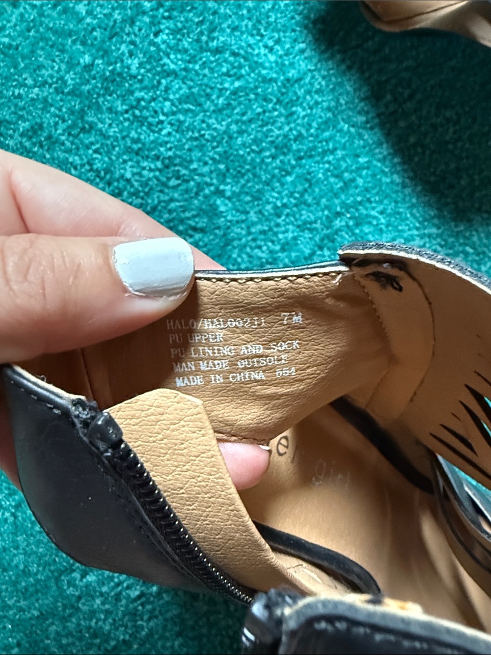 Madden Girl Black Strappy Cutout Peep-Toe Block Heels - Picture 3 of 5